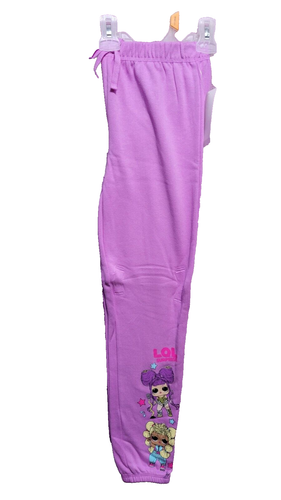 LOL Surprise NEW♈Girl's Printed sweat pants size S (6/6X)~Purple LOL Stack