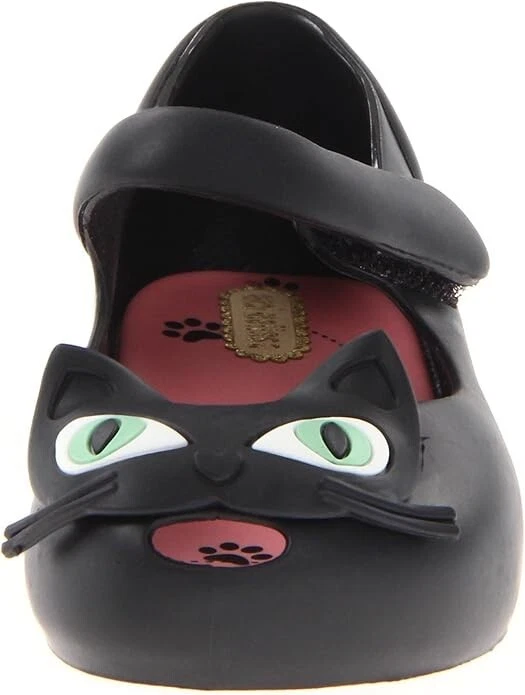 Mini Melissa Niña Pequeña Ultragirl II Mary Jane Flat Gato Negro Nuevo con Caja Foto 4 de 4