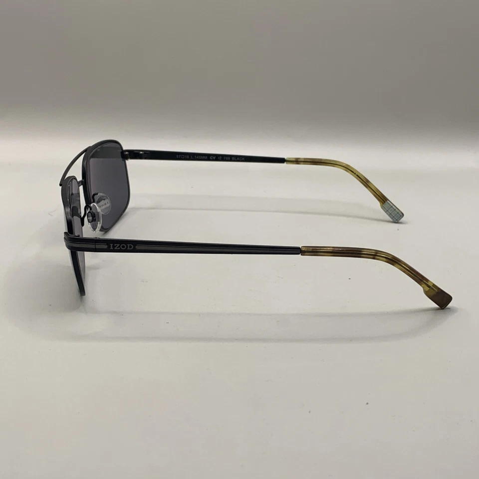 Очки солнцезащитные Izod CV IZ 788 57-16-145 матовые черные металлические оправы - Изображение 4 из 4