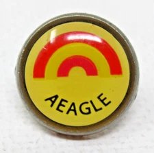 AEAGLE American Eagle Pin Rainbow Logo Enamel Button Vintage Retail Promo