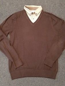 next mens jumpers with shirt collars