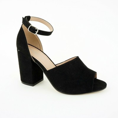 madden girl black block heel