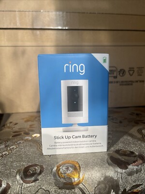 Ring Stick Up Cam | Akku | HD Outdoor Wireless Kamerasystem | Weiß