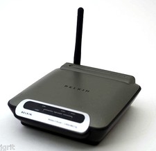 Belkin single antenna router F5D7230 4 internet ethernet Wireless G WiFi DSL
