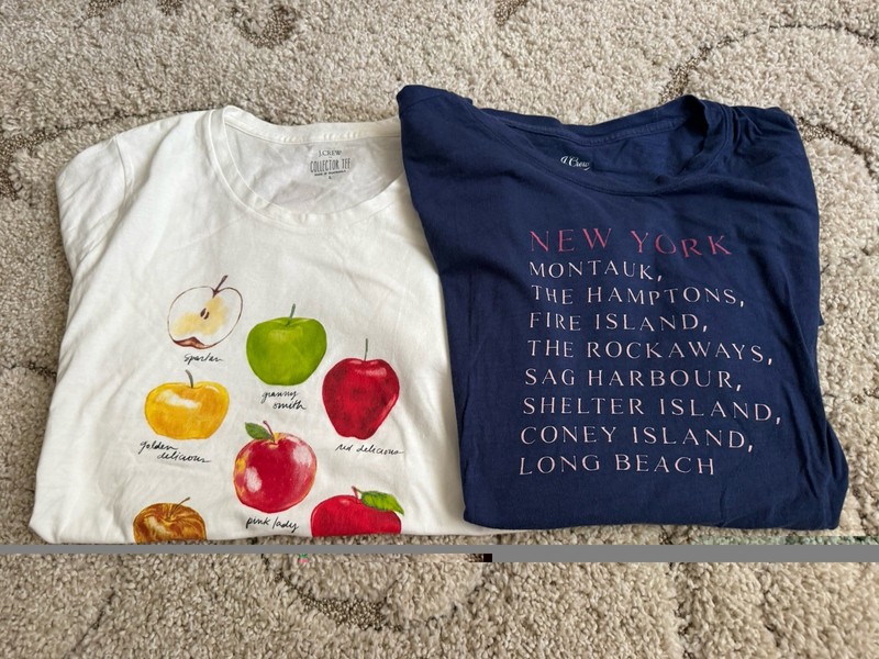 J CREW JCREW Sz large L Apples & NEW YORK CITY Beach Towns