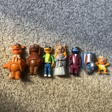 Vintage 1978 HA! Inc The Muppets Scooter  3.5” Action Figures lot of 7