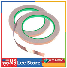 2PCS Copper Tape with Dual Side Conductive Copper Foil Tape Strong 1/4inch