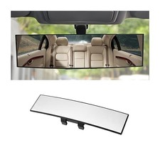 Rear View Mirror for Car, 12.1 inch Interior Clip-on Panoramic Convex White