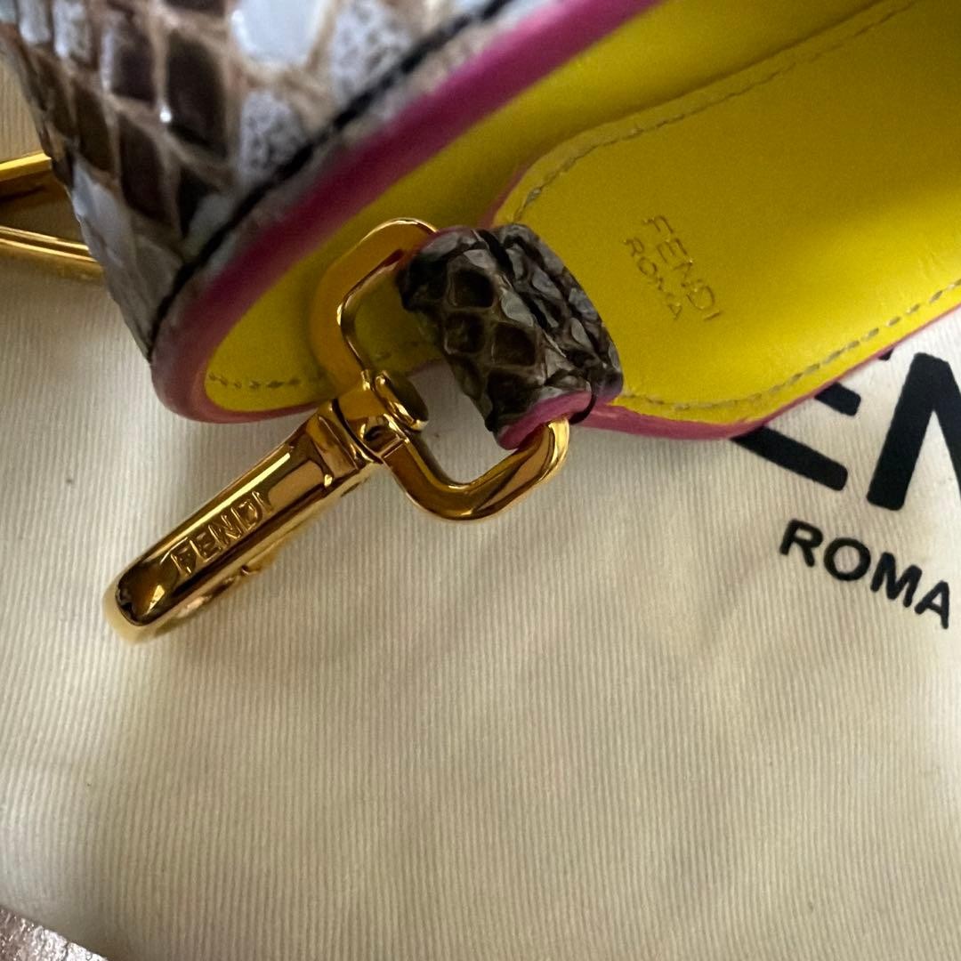 FENDI Strap You Python and Leather Shoulder Strap… - image 10