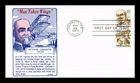 DR JIM STAMPS US COVER OCTAVE CHANUTE AVIATION PIONEER AIR MAIL FDC GAMM CACHET