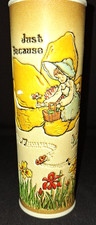 VTG 1970's RUBENS ORIGINALS w/ORIG TAG FLOWER GARDEN 6.5" TOOLED LEATHER VASE