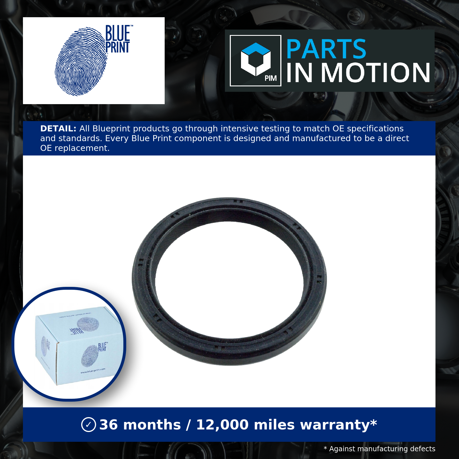 Crankshaft Oil Seal fits SUBARU Front Blue Print 806750080 Quality Guaranteed - Image 12