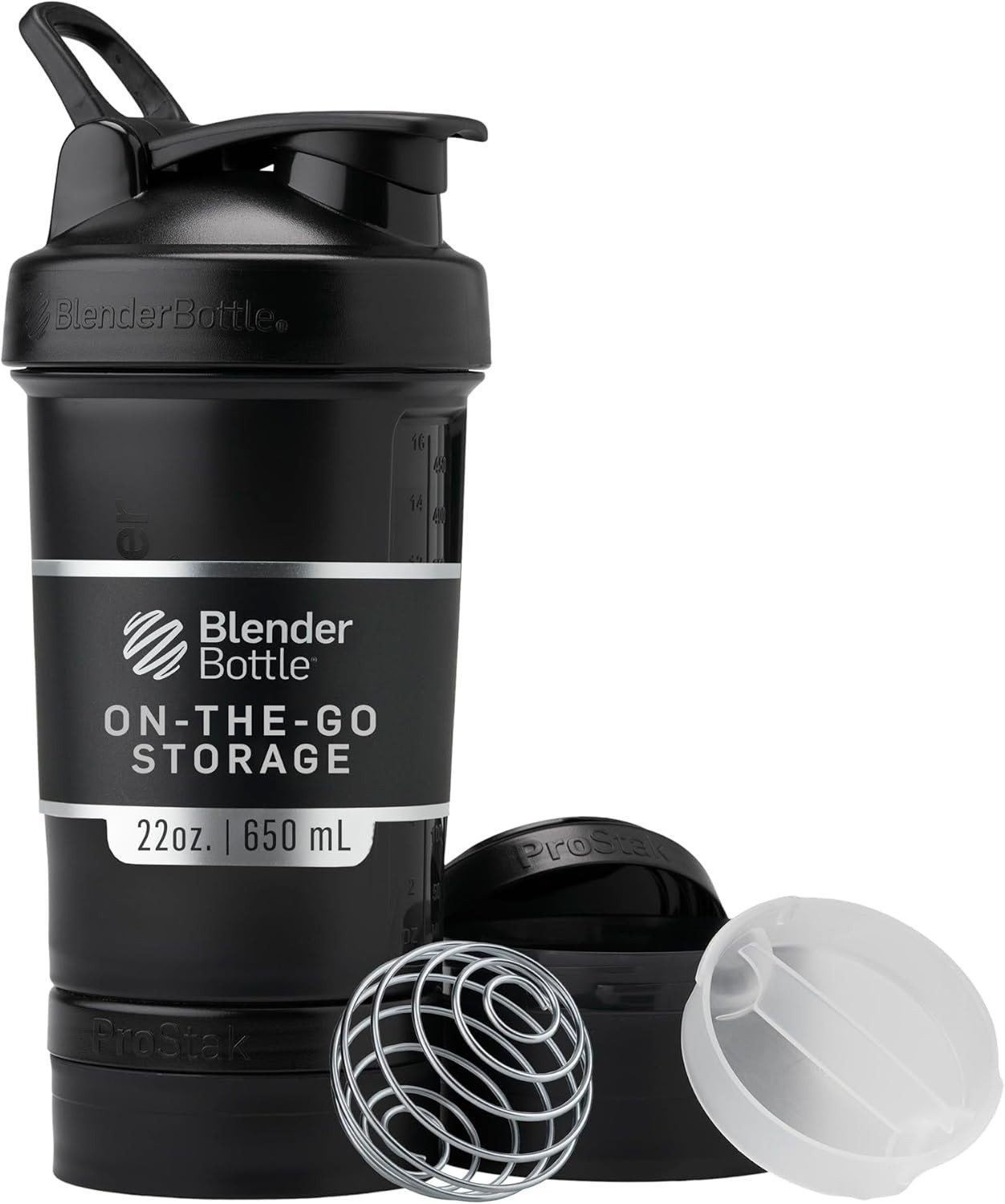 Shaker Bottle with Pill Organizer and Storage for Protein Po
