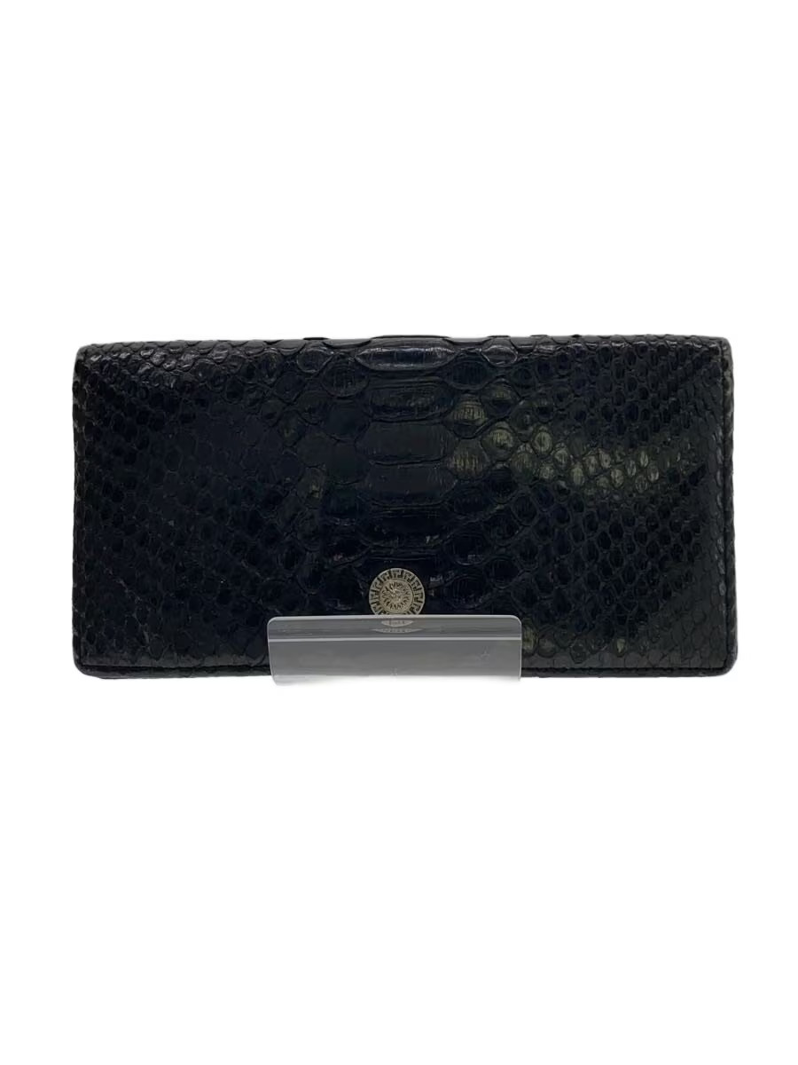 GIANNI VERSACE Python Pattern Long Wallet Leather… - image 1