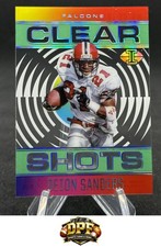 2021 Panini Illusions Deion Sanders Clear Shots Emerald #CS-10 Atlanta Falcons