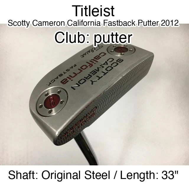 Scotty Cameron California Fastback Golf Clubs for sale | eBay