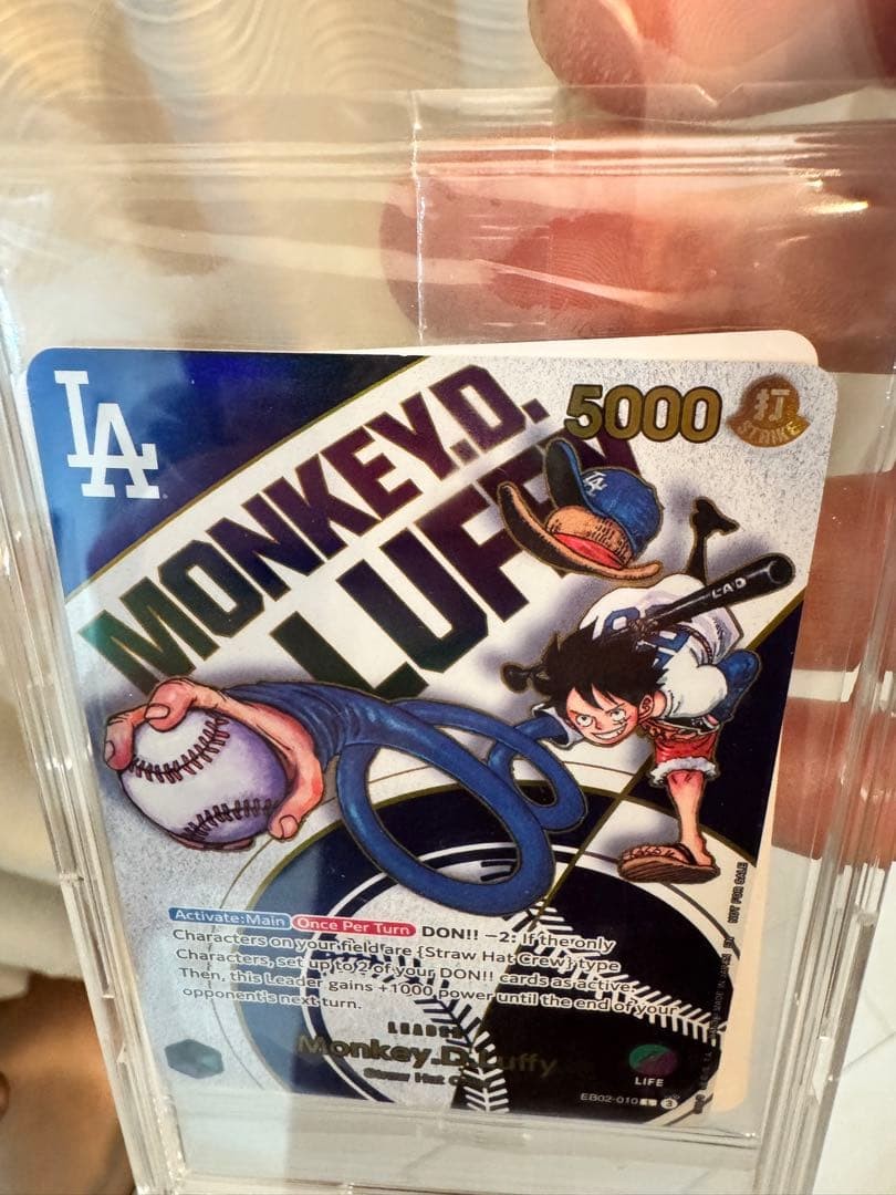 SEALED Monkey. D. Luffy EB02-010 Los Angeles Dodgers x ONE PIECE