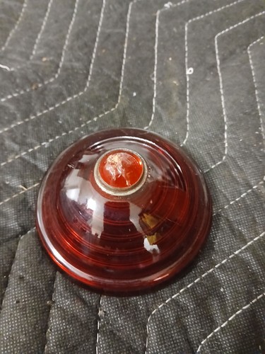 ORIGINAL 1935 1936 1937 1938 PACKARD TAIL LIGHT LENS SIGNAL STAMPED W/RING USED