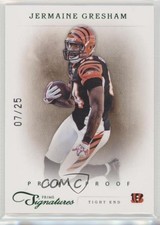 2011 Panini Prime Signatures Prime Proof Green 7/25 Jermaine Gresham #86 0f6