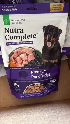 Ultimate Pet Nutrition Nutra Complete Freeze-Dried Raw Dog Food - Premium Pork