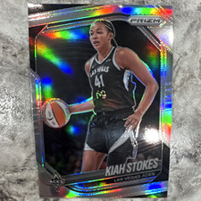 Panini 2025 Prizm WNBA Kiah Stokes Silver Prizm #58 Las Vegas Aces