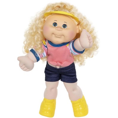 Cabbage Patch Kids 14'' Sporty Girl Doll Blonde Hair Blue Eyes Adopt Me NEW