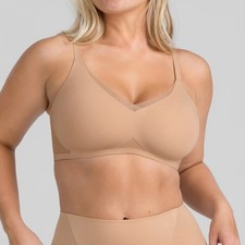 NWT Honeylove CrossOver Bra Sand Light Foam Cups Wireless XL 38D/DD E