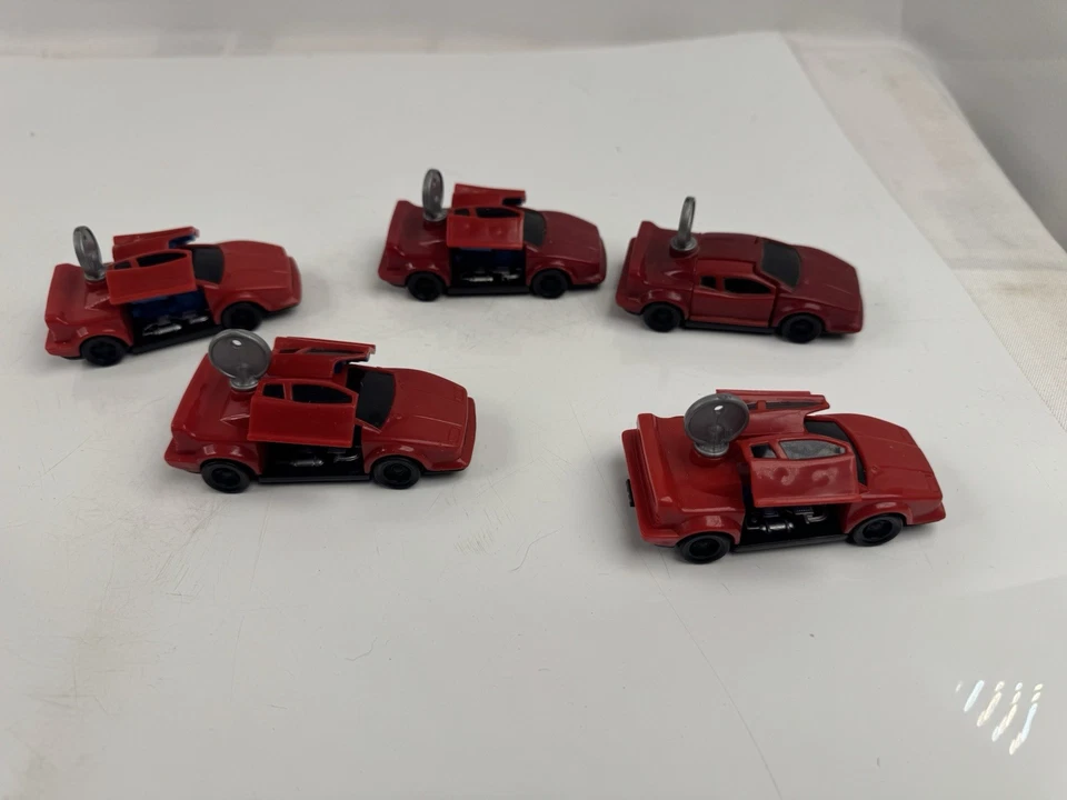 Lot Of 5 Vintage Red Hot Wheels Key Force Toy Cars  Mattel 1993 - Image 4 of 4