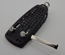 Deema Headshell gelocht mit Bajonett-Anschluss " SME " - Schwarz - 8,7 g - NOS