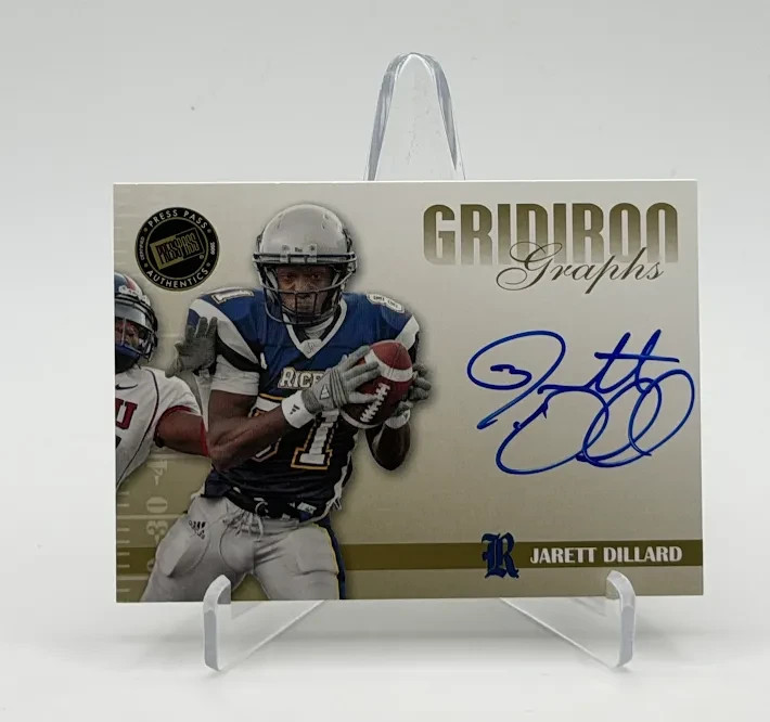 Jarett Dillard 2009 Press Pass Rookie RC Auto ( Jaguars )