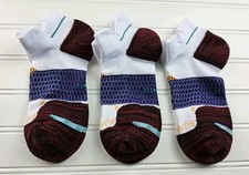 Bombas Hex-Tec Athletic Ankle Socks Lot Of 3 Pairs Size M