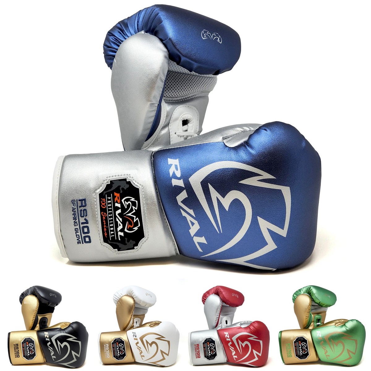 RIVAL Boxing RS100 Pro Lace-Up Sparring Gloves 16 oz. Small