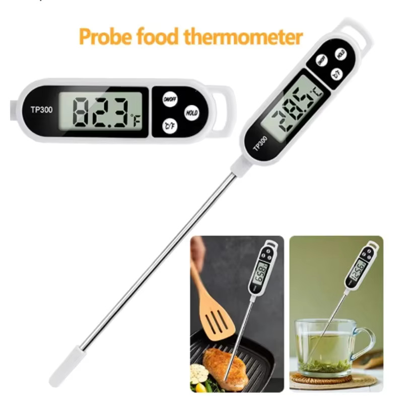 1-10P Digital Kitchen Food Thermometer TP300 Water Oil Thermometer for ...