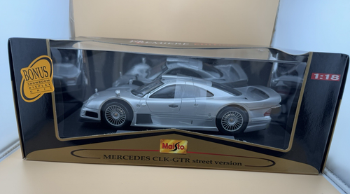 Maisto Mercedes CLK-GTR Street Version Diecast 1:18 Plateado Nuevo en Caja Edición Premier - Imagen 3 de 8