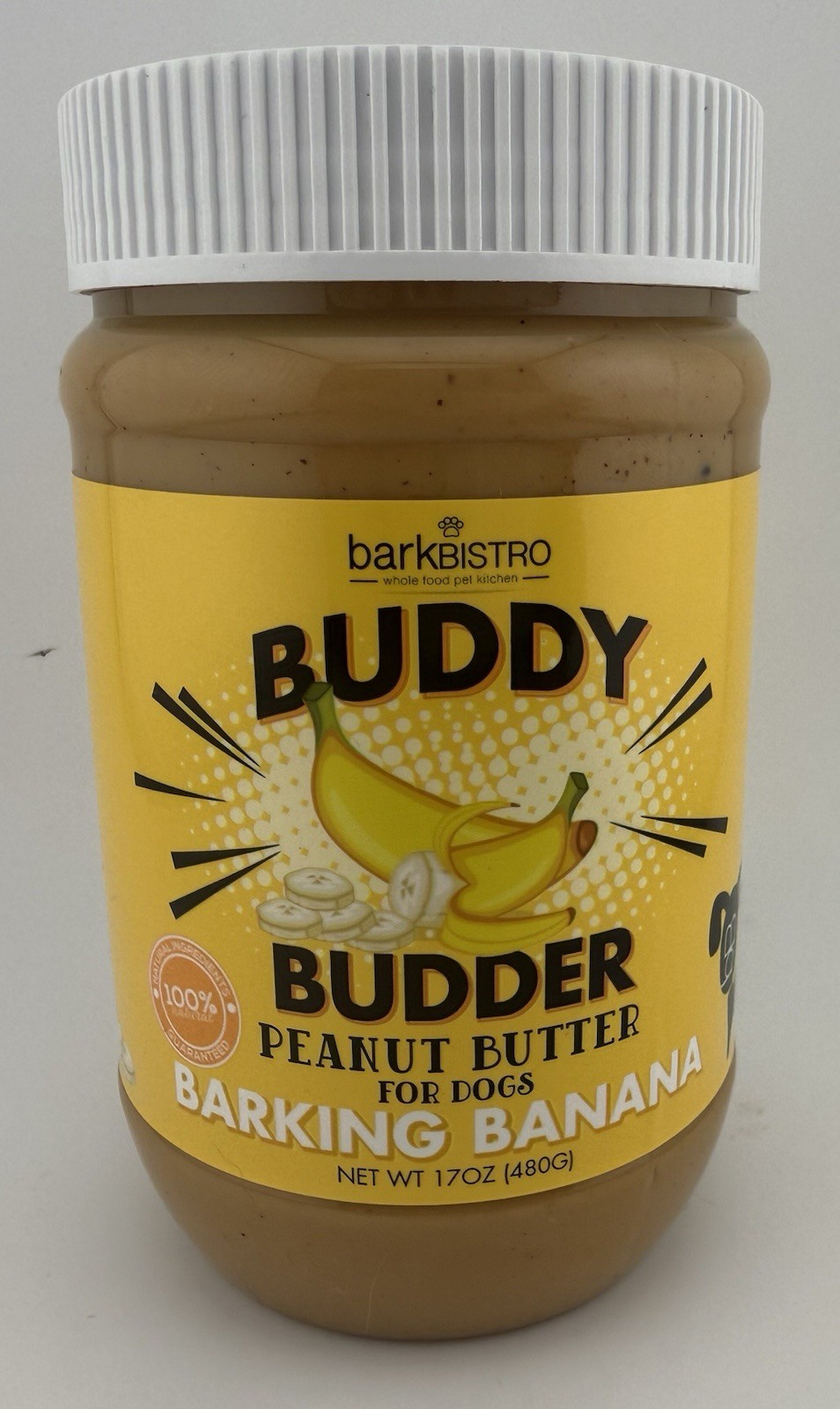 Buddy Budder, Peanut Butter, For Dogs, Barking Banana, 17 oz (480 g)