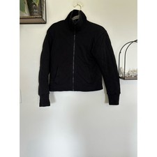 Lululemon Women  s Black Reversible Bomber Jacket Quilted Size 6