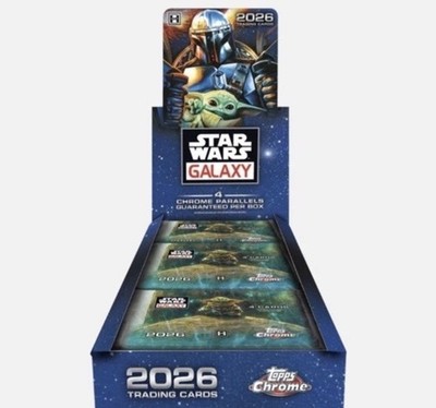 2026 Topps Chrome Star Wars Galaxy Hobby Box sealed IN HAND