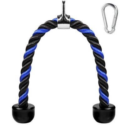 AWEFRANK Deluxe Tricep Rope Pull Down Cable, 27 & 36 Inch Rope Length, Easy t...