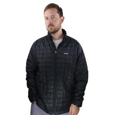 Patagonia Nano Puff Jacket Mens XL Black Primaloft Insulated Puffer Coat