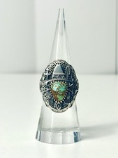 Genuine Turquoise 925 Sterling Silver Southwe...