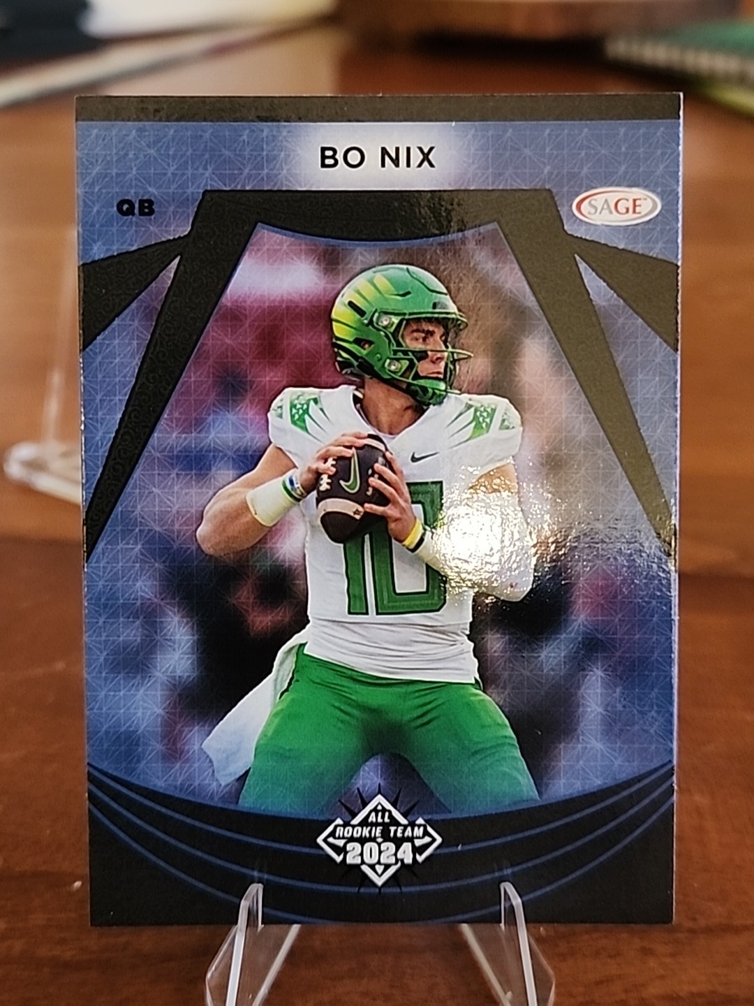 2024 Sage Low Series Bo Nix #108 Rookie Card (RC) All-Rookie Team