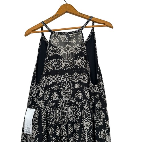 Liz Lange Maternity Women’s Flowy Black Floral Drawstring Maxi Dress Size XL NWT - 第 6/12 張圖片