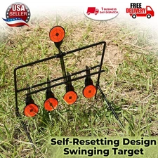 Steel Resetting Spinner Target System for Airsoft BB Gun Pellet Rifle Shooting
