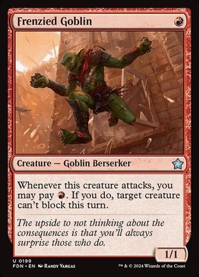 Frenzied Goblin x4 4x Foundations NM MTG