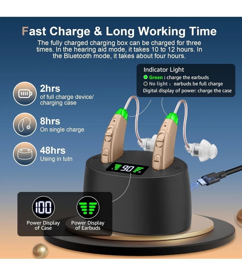 Bluetooth Hearing Aids(Not Amplifiers) - Image 2 of 4