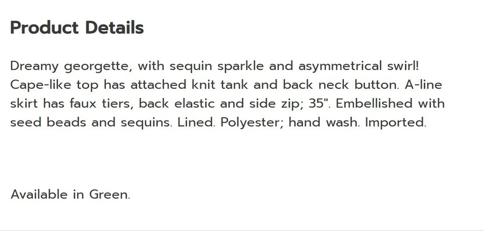 Talla S Medianoche Terciopelo Verde Formal Boda Iglesia Jonette Adornado Falda Traje Foto 4 de 4