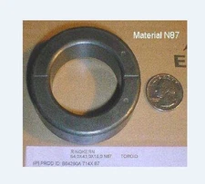 (3) NEW  SIEMENS  SIFERRIT ferrite toroid 64mm O.D.  43mm ID, 18mm  MAT. N 87