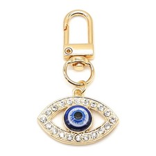 Evil Eye Keychains Car Key Ring Bag Purse Charm for Women Men - Good Luck Amulet