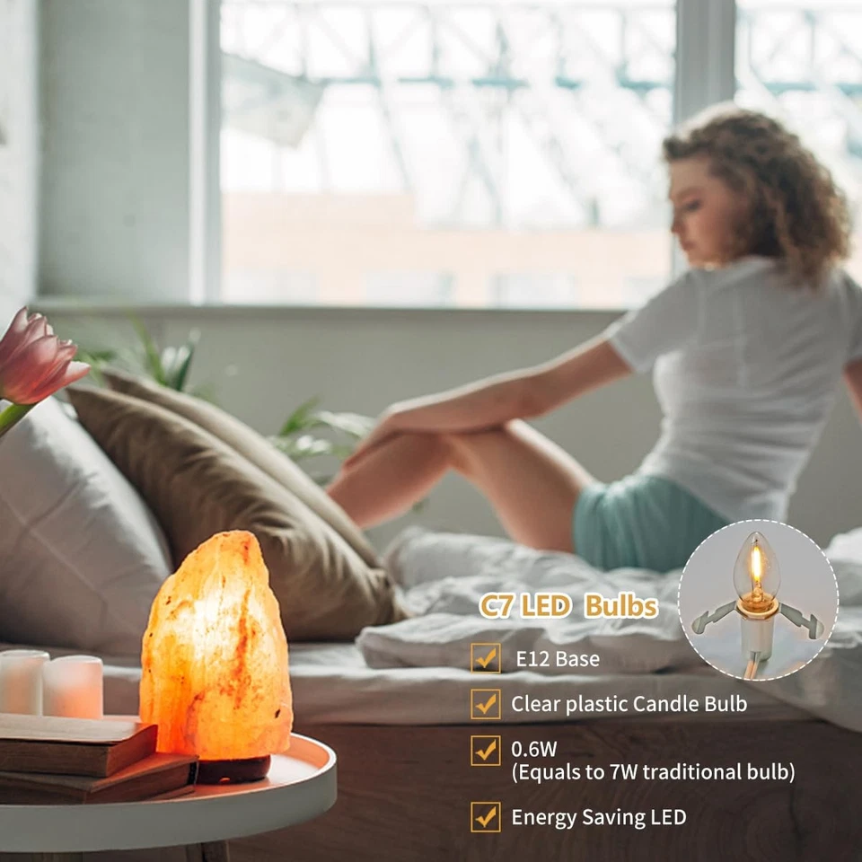 4 Pack Chainable Accessory Cord with C7 LED Light Bulb, 6 Ft Indoor Blow Mold - Image 4 of 4