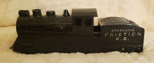 Vintage Marx Toy Locomotive "Sparkling" Friction  R.R. #242